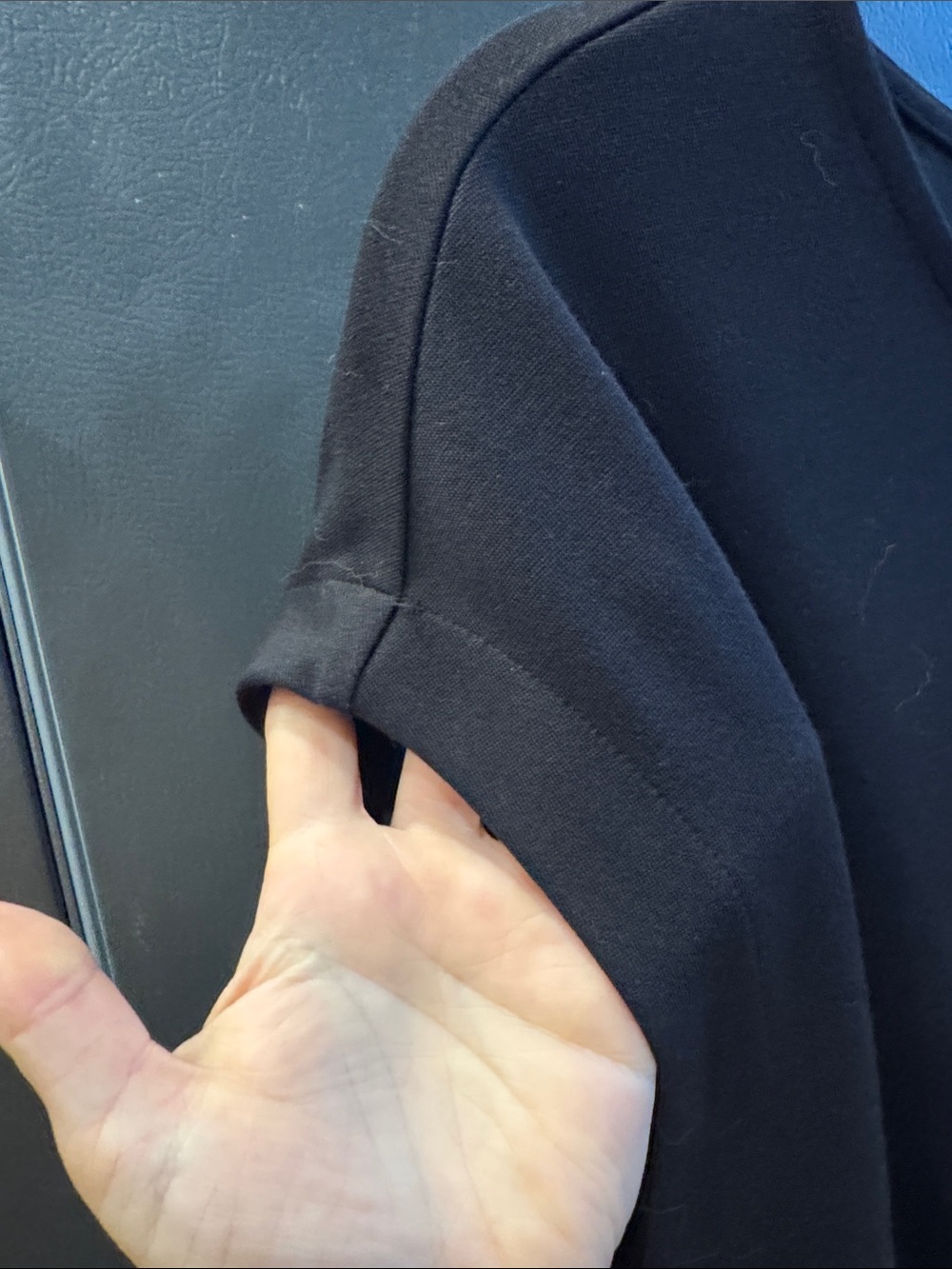 Classic Black Jumpsuit with Button-Loop Back - Picture 3 of 6